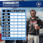 Team Fan Apparel NFL Adult Gameday Charcoal Hooded Sweatshirt - Cotton & Polyester - Stay Warm & Represent Your Team in Style (Houston Texans - Charcoal, Large)