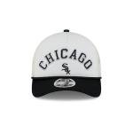 New Era MLB Chrome Arch 9FORTY M-Crown A-Frame Trucker Mesh Adjustable Snapback Hat One Size Fits All - Chicago White Sox - Black