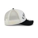 New Era MLB Chrome Arch 9FORTY M-Crown A-Frame Trucker Mesh Adjustable Snapback Hat One Size Fits All - Chicago White Sox - Black