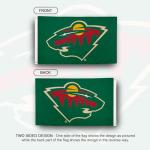 Desert Cactus Minnesota Wild Flag NHL 100% Polyester Indoor Outdoor 3x5 feet National Hockey League Team Flags (Design #2)