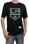 Calhoun NHL Mens Loose Fit Performance Rashguard Wicking Short Sleeve Shirt (Los Angeles Kings, Medium)