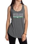 Calhoun NHL Womens Lightweight Sleeveless Loose Fit Workout Racerback Tank Top (Dallas Stars, XX-Large)