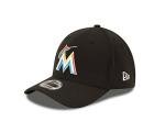 New Era MLB Miami Marlins Junior Team Classic Home 39Thirty Stretch Fit Cap, Black, Child/Youth