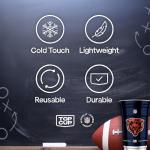 Top Cup NFL Chicago Bears 20 oz Reusable Aluminum Cups 20 Count | Officially Licensed, Durable, Reusable & Recyclable, Made in USA