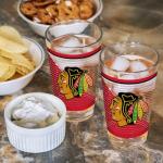 Rico Industries NHL Hockey Chicago Blackhawks 16 oz Pint Glasses with Digitally Printed Logo, Set of 2 Classic Drinking Glasses, for Fans, Dishwasher Safe