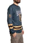 NHL Men's Game Day Long Sleeve Performance Loose Fit Rash Guard (Vegas Golden Knights, Medium)