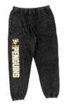 Calhoun NHL Mens Acid Wash Cotton Fleece Athletic Jogger Style Sweatpants (Small, Pittsburgh Penguins)