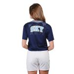 Ultra Game WNBA Official Womens Super Soft Mesh Crop Top T-Shirt, Chicago Sky, Team Color, Medium