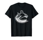 Vancouver Canucks Two Tone Black NHL Officially Licensed T-Shirt