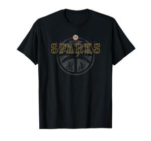 WNBA Official Los Angeles Sparks Black in Black T-Shirt