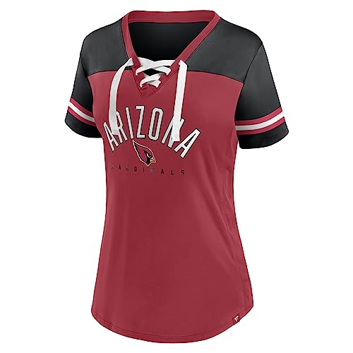Cardinals Blitz & Glam Women's Lace-Up V-Neck T-Shirt