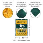 Oakland Athletics 9-Time World Series Champions Double Sided Garden Flag