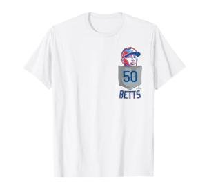 Mookie Betts Los Angeles Baseball Pocket Tee MLBPA T-Shirt