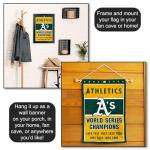 Oakland Athletics 9-Time World Series Champions Double Sided Garden Flag