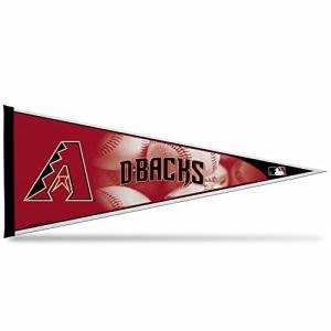Arizona Diamondbacks Soft Felt Pennant, Primary Design, 12x30 Inch, Easy To Hang, Officially Licensed, Made in the USA