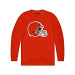 FOCO Cleveland Browns NFL Mens Primary Logo Long Sleeve T-Shirt - Poppy - S