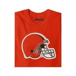 FOCO Cleveland Browns NFL Mens Primary Logo Long Sleeve T-Shirt - Poppy - S