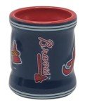 boelter brands MLB Mini Mug Style Sculpted Ceramic Shot Glass, 2oz (Atlanta Braves)