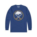 FOCO Buffalo Sabres NHL Mens Primary Logo Long Sleeve T-Shirt - True Royal - L