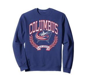 Columbus Blue Jackets Vintage Victory Navy Licensed Sweatshirt