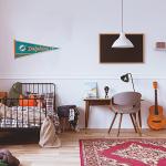 Rico Industries NFL Football Miami Dolphins Classic 12" x 30" Felt Wall Décor Pennant - Great for Home/Bed Room/Man Cave Décor