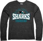 San Jose Sharks NHL Officially Licensed Tri-Blend Long Sleeve T-Shirt Beards, Large