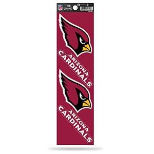 Rico Industries NFL Arizona Cardinals Die Cut 4-Piece The Quad Sticker Sheet