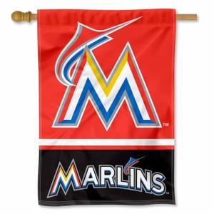 Miami Marlins Double Sided House Flag