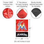 Miami Marlins Double Sided House Flag