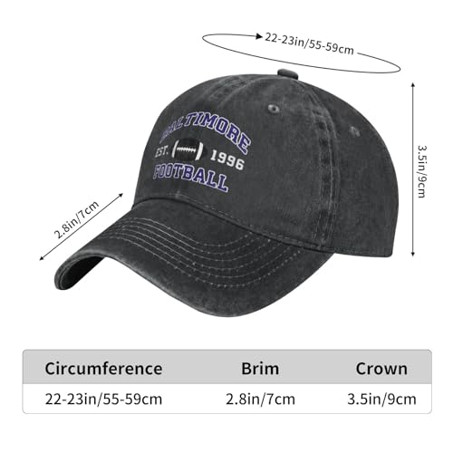 Baltimore Football Cap Est 1996 - Unisex Adjustable