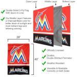 Miami Marlins Double Sided House Flag