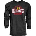 Chicago Blackhawks NHL Officially Licensed Tri-Blend Long Sleeve T-Shirt Beards, Large