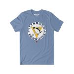 Pittsburgh Penguins NHL Mens 1967 Retro Logo T-Shirt - Carolina Blue - L