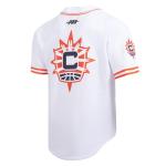 Pro Standard Mens WNBA Connecticut Sun Mesh Button Down Mesh Top White/Orange M
