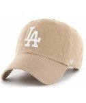 47 MLB Unisex-Adult Alternate Clean Up Adjustable Hat Cap - One Size (US, Alpha, One Size, Los Angeles Dodgers Khaki/White)