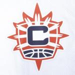 Pro Standard Mens WNBA Connecticut Sun Mesh Button Down Mesh Top White/Orange M