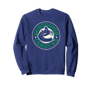 Vancouver Canucks Symbol Navy Blue Officially Licensed Sweatshirt