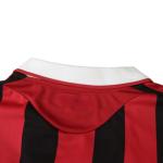 Milan Ronaldinho #80 Retro 09/10 Long Sleeve Soccer Jersey for Men Fan Version (US, Alpha, Small, Regular, Regular, Retro)