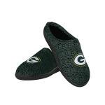 FOCO NFL Green Bay Packers Men's Poly Knit Cup Sole Slipper, Team Color, Medium (9-10)
