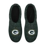 FOCO NFL Green Bay Packers Men's Poly Knit Cup Sole Slipper, Team Color, Medium (9-10)