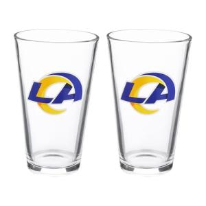 The Memory Company Officially Licensed 2-Pack Glass Beer Pint, Los Angeles Rams