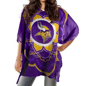 Littlearth NFL Minnesota Vikings Caftan Flower, Team Color, 32" x 42"
