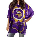 Littlearth NFL Minnesota Vikings Caftan Flower, Team Color, 32" x 42"