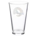 The Memory Company Officially Licensed 2-Pack Glass Beer Pint, Los Angeles Rams