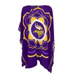 Littlearth NFL Minnesota Vikings Caftan Flower, Team Color, 32" x 42"