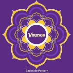 Littlearth NFL Minnesota Vikings Caftan Flower, Team Color, 32" x 42"