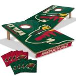 YouTheFan NHL Minnesota Wild 2’ x 3’ Wood Cornhole Game with Logo Bags