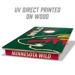 YouTheFan NHL Minnesota Wild 2’ x 3’ Wood Cornhole Game with Logo Bags