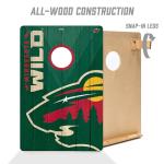 YouTheFan NHL Minnesota Wild 2’ x 3’ Wood Cornhole Game with Logo Bags