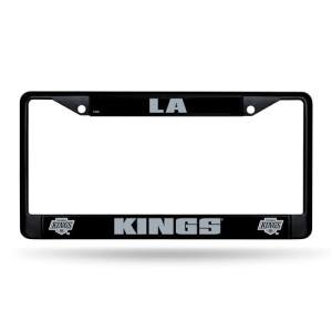 Rico Industries NHL Hockey Los Angeles Kings Black Black License Plate Frame 12" x 6"